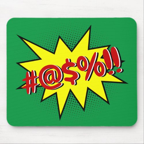 Yelling Speech Bubble Your Message Template Mouse Pad