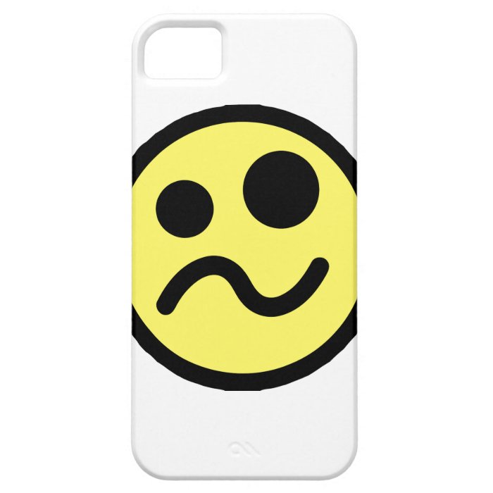 Yelllow Confused Smiley Face iPhone 5 Covers