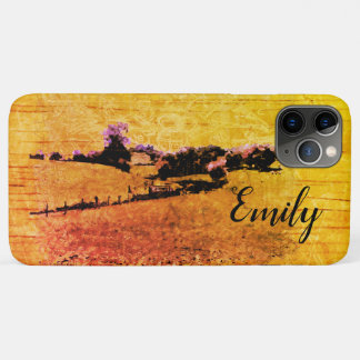 Yello Countryside Doodle & your name iPhone 11 Pro Max Case