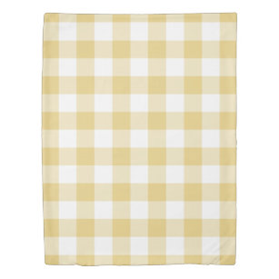 Yellow Checks Duvet Covers Bedspreads Zazzle