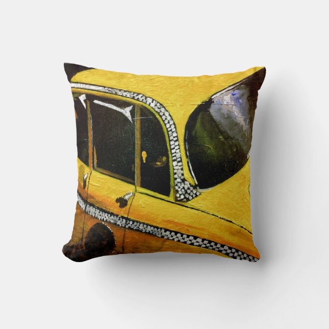 Yello Taxi Pillow (Front)