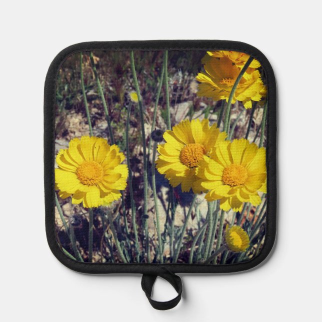 Yello Wild Flowers Pot Holder (Front)