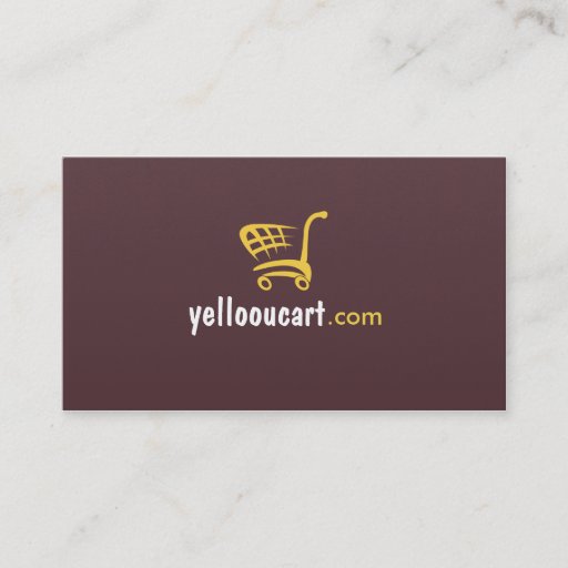 Customizable Yelloou Cart eCommerce Professional Business Card