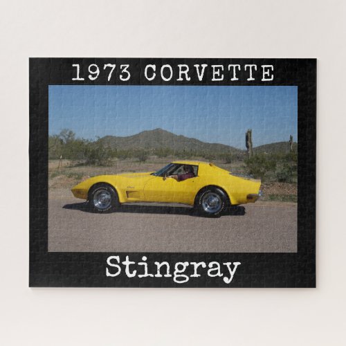 Yellow 1973 Corvette Stingray Puzzle