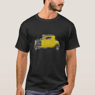Yellow 32 Hudson Hot Rod-Black T-Shirt