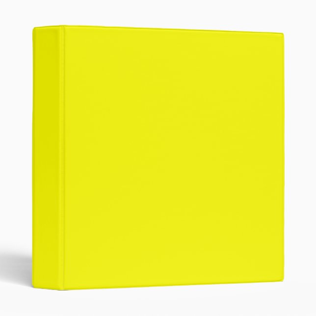 Yellow 3 Ring Binder (Front/Spine)