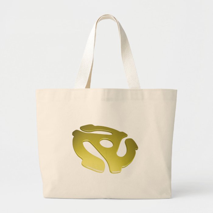 Yellow 3D 45 RPM Adapter Tote Bag