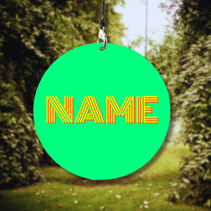Yellow 3D Orange Modern Name Cool Spring Green Wind Chime