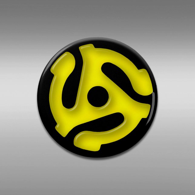 Yellow 45 RPM Record Adapter Bottle Opener (Creator Uploaded)