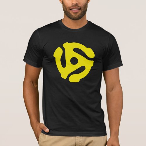 Yellow 45 rpm RECORD Adapter T_Shirt