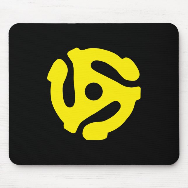 Yellow 45 spacer graphic mouse pad (Front)