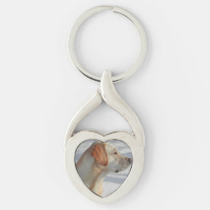 yellow 4 lab keychain