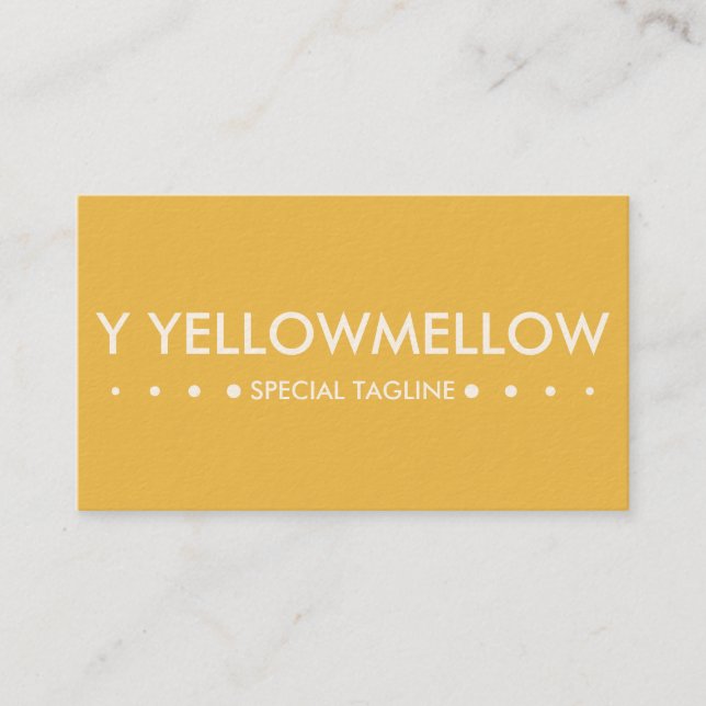 YELLOW 4dots Business Card (Front)