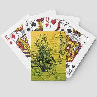 YELLOW 70 POKER CARDS