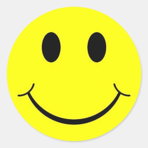 Yellow Smiley Faces Stickers Zazzle