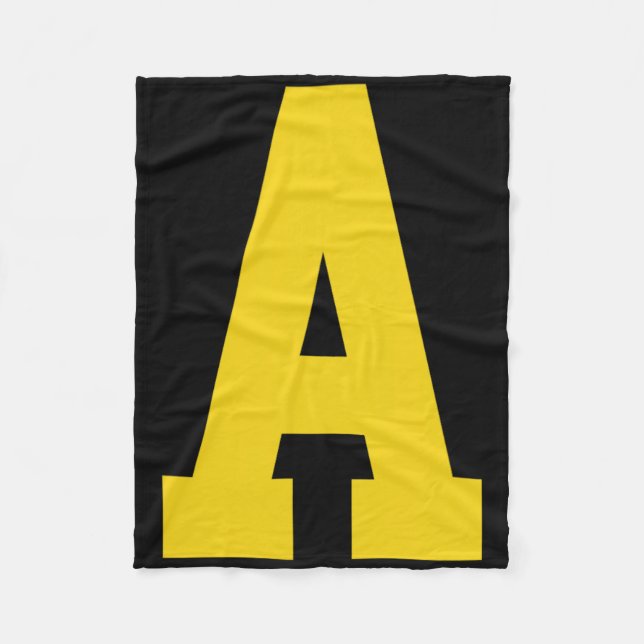 Yellow a' On Red For Alvin Costume Halloween And F Fleece Blanket (Front)