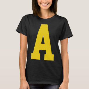Yellow a' On Red For Alvin Costume Halloween And F T-Shirt