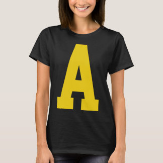 Yellow a' On Red For Alvin Costume Halloween And F T-Shirt