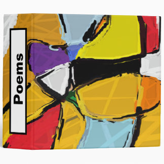 Yellow Abstract binder