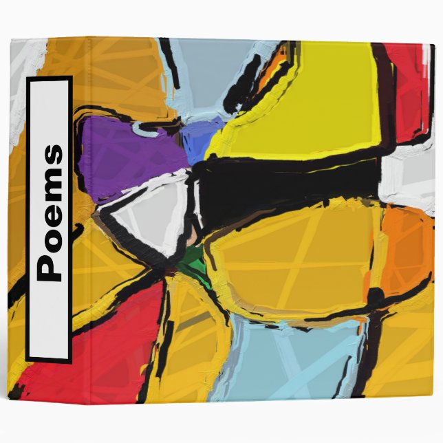 Yellow Abstract binder (Front/Spine)