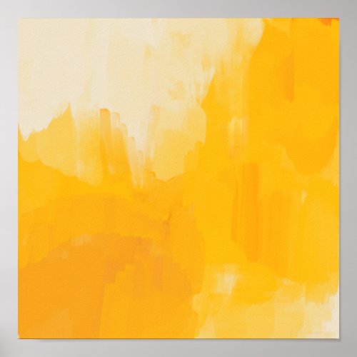 Yellow Abstract Painting by Morgan Harper Nichols Poster