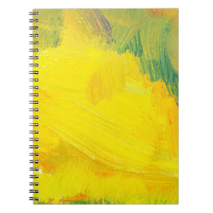 yellow abstract texture aol paind. hand drawn test notebook