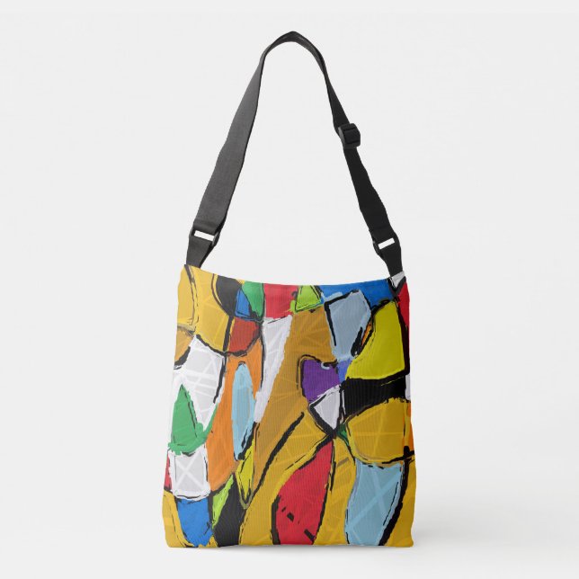 Yellow Abstract tote bag (Front)