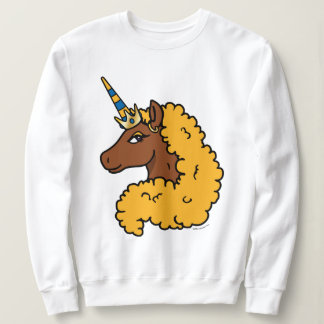 Yellow Afro Unicorn Sweatshirt