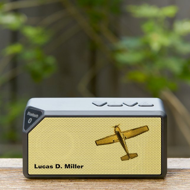 Yellow airplane Bluetooth Speaker (Insitu(Outdoor))