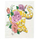 Yellow Albino Ball Python Teal Roses