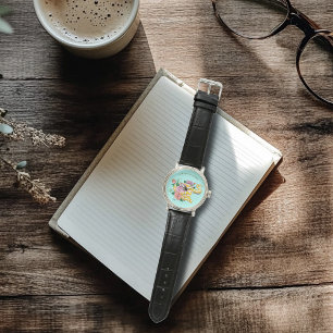 Yellow Albino Ball Python Teal Roses Watch