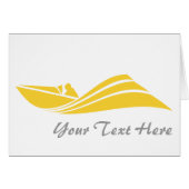 Yellow Amber Speed Boat (Front Horizontal)