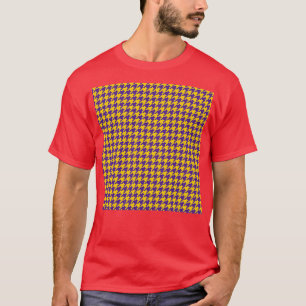 Yellow amp Purple Houndstooth Pattern T-Shirt