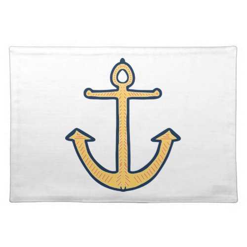 Yellow Anchor Placemat