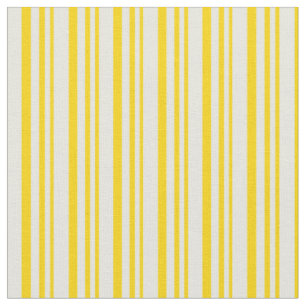 Yellow and Beige Colored Pattern of Stripes Fabric