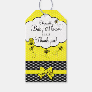 Yellow and Black  Bee Baby Shower Thank You Gift Tags