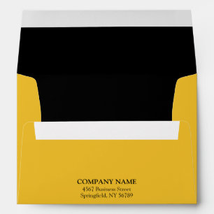 Yellow and Black Business Custom Logo Professional Envelope