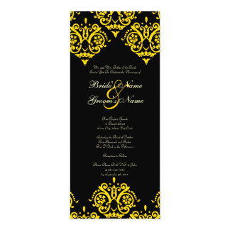 Black And Yellow Wedding Invitations 8