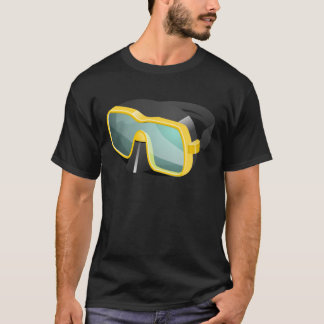 Yellow and Black Diving/Scuba/Snorkeling Mask T-Shirt