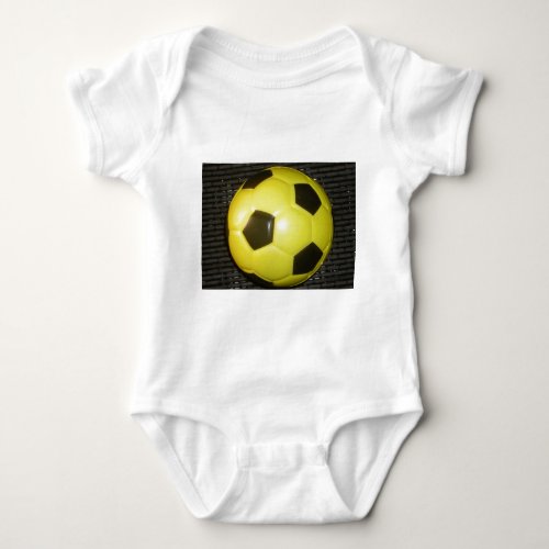 Yellow and black Football Baby Bodysuit