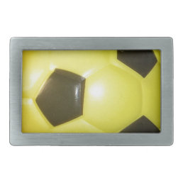 Yellow and black Football. Belt Buckle