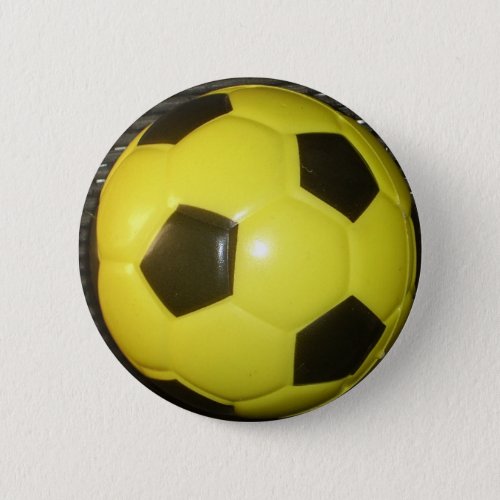 Yellow and black Football Button