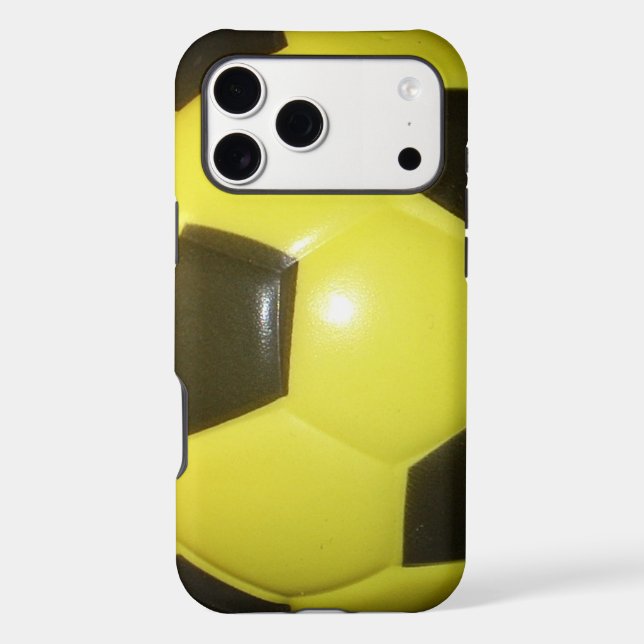 Yellow and black Football. Case-Mate iPhone Case (Back)