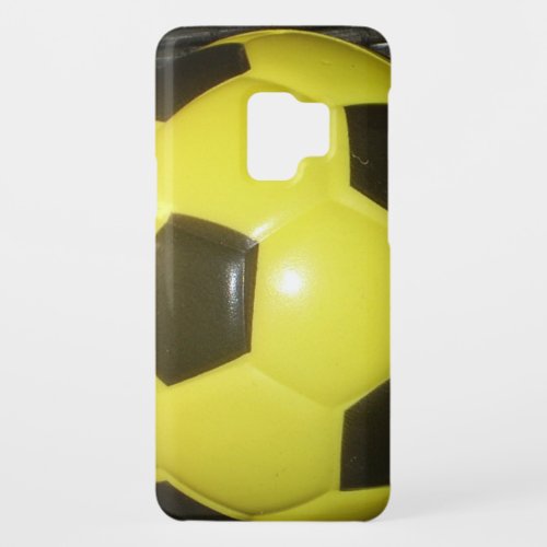 Yellow and black Football Case_Mate Samsung Galaxy S9 Case