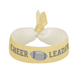 Yellow and Black Football Cheerleader's Head Band Hair Tie