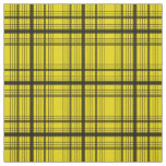 Yellow and  Black Graphic Windowpane Plaid Check Fabric