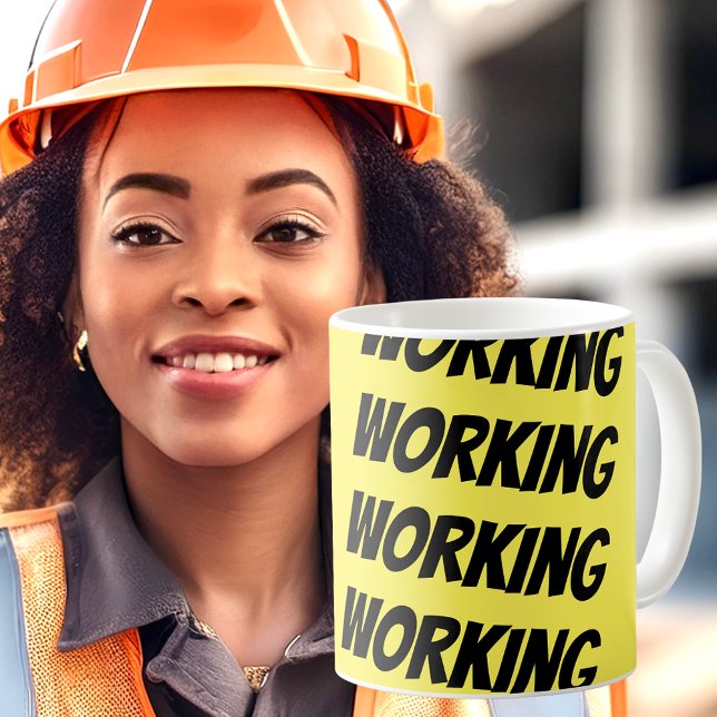 Yellow and Black Office Gift Coffee Mug (Creator Uploaded)