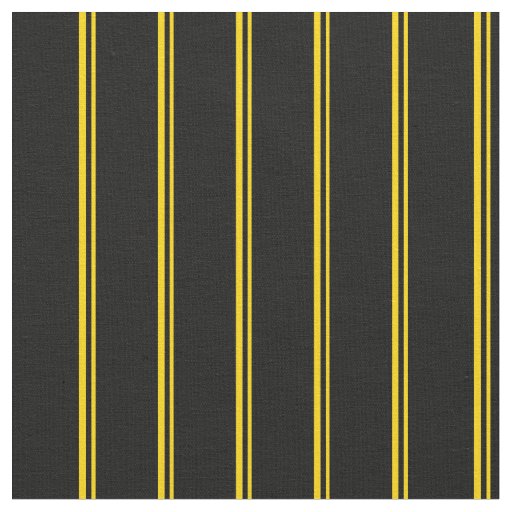 Yellow and Black Pattern Fabric