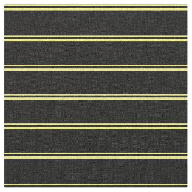 Yellow and Black Pattern of Stripes Fabric (Close Up)