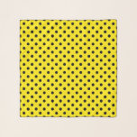 Yellow and Black Polka Dots Scarf<br><div class="desc">Yellow Background and Black dots,  yellow Polka Dots Textile Surface Pattern design. #yellowpolkadots,  #polkadots #polkadotsdesign,  #polkadotspattern</div>